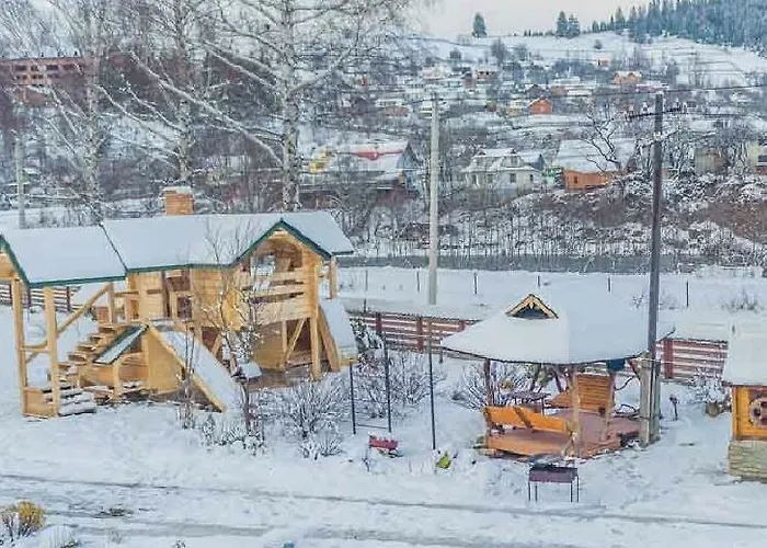 山林小屋 карпатське щастя 韦尔霍维纳